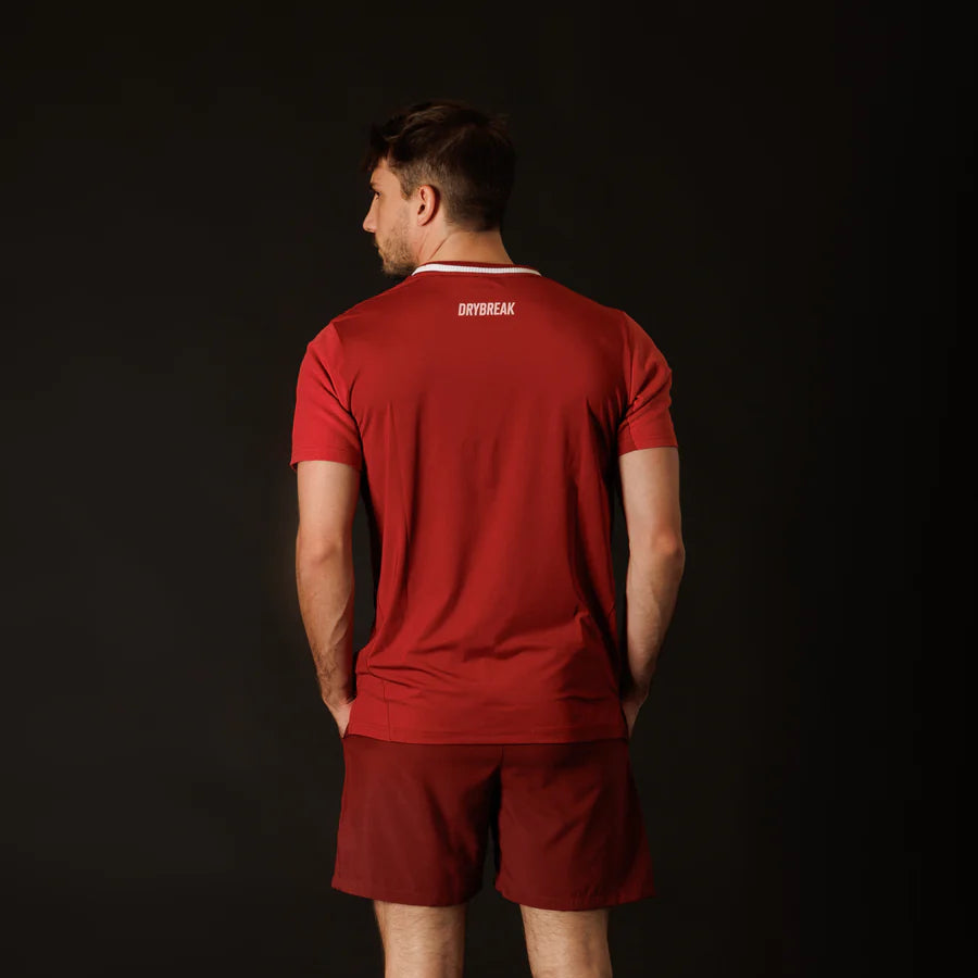 Men's Advanced T-Shirt Drybreak Wine - Padelspeed - UK padel and racket sports shop (Sports and outdoors, Sports clothing)