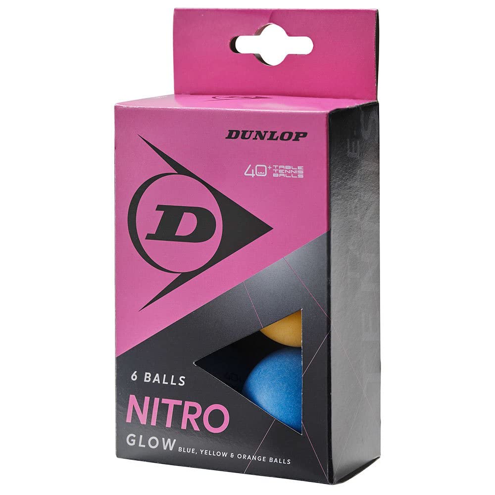 Table Tennis Balls Dunlop Nitro Glow (Pack of 6) - Padelspeed - UK padel and racket sports shop (Sports & Outdoors)