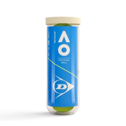 Tennis Balls Dunlop Australian Open AO (3 Ball Tube) - Padelspeed - UK padel and racket sports shop (Sports and outdoors, Tennis)
