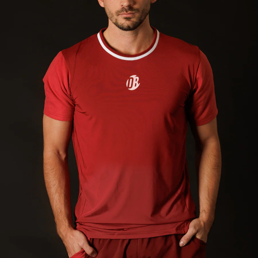 Men's Advanced T-Shirt Drybreak Wine - Padelspeed - UK padel and racket sports shop (Sports and outdoors, Sports clothing)