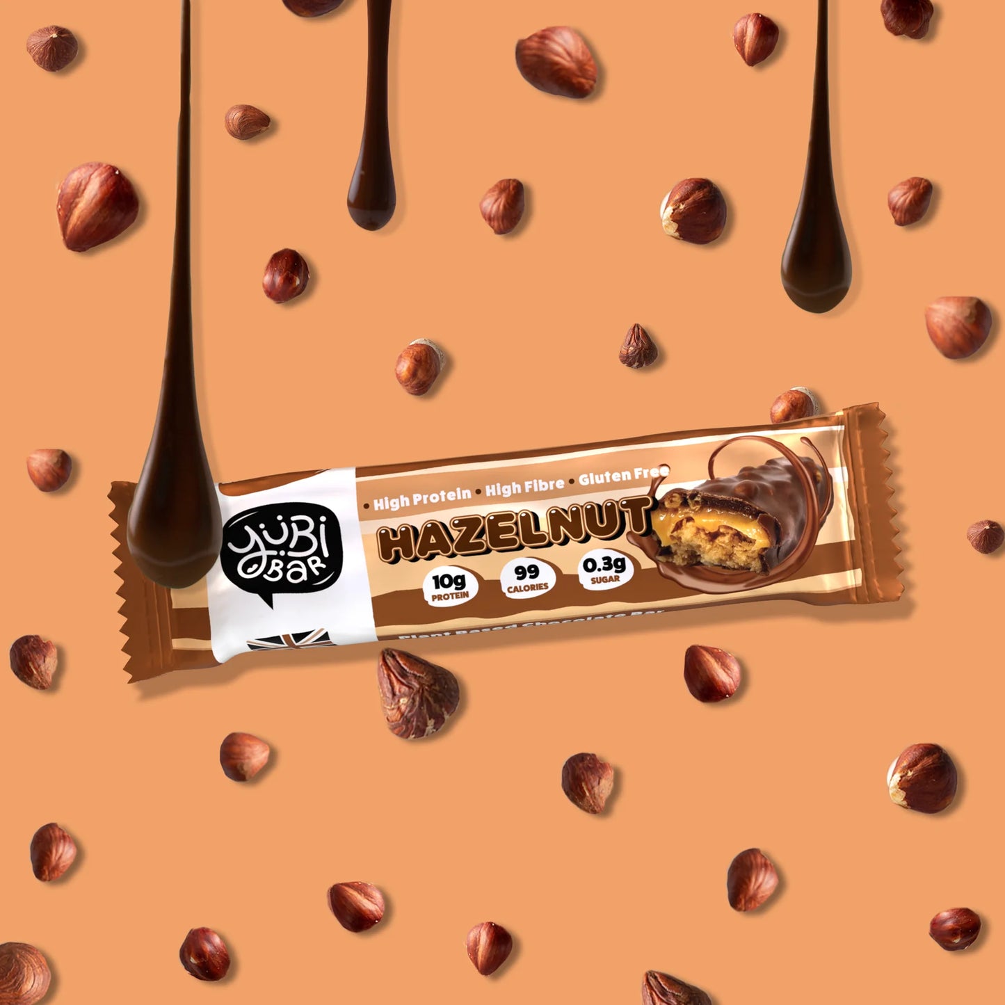 Protein Bar YuBi (Hazelnut) - Padelspeed - UK padel and racket sports shop ()