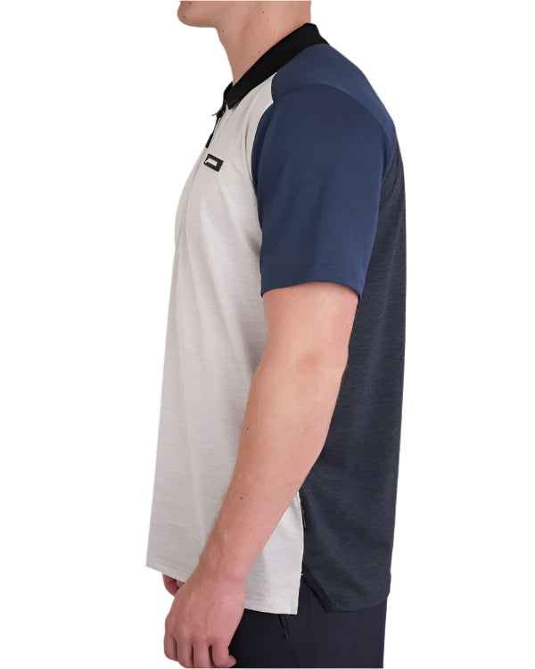 Men's Pallacorda Premium Zip Polo (White)