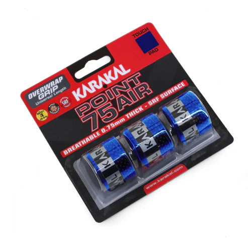 Karakal Point 75 Air Overwrap Grip (3 Pack)