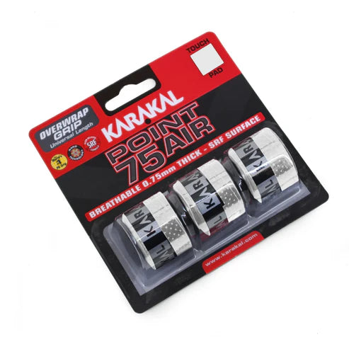 Karakal Point 75 Air Overwrap Grip (3 Pack)