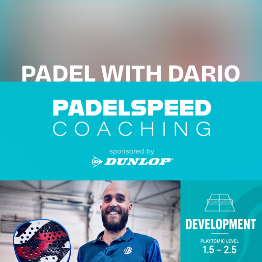 Padelspeed Coaching: Next Level Padel with Dario (Development), 1:30-2:30pm Fridays (Cardiff)