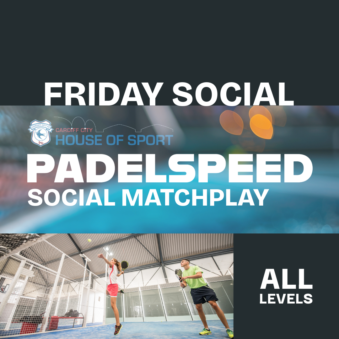 Padelspeed Social Matchplay: Fridays 12pm-1.30pm (Cardiff)