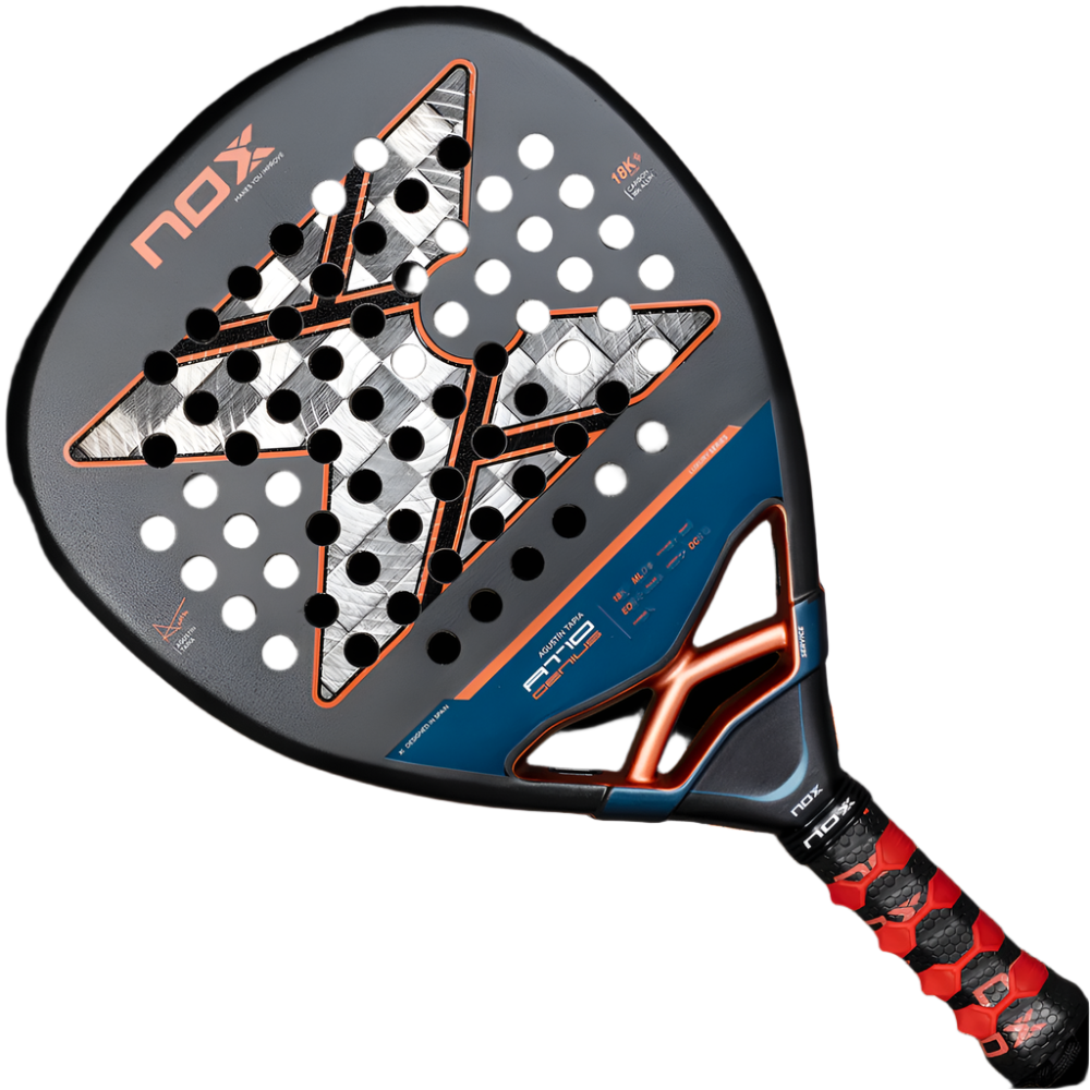 Padel Racket NOX AT10 Genius Attack 18K Alum by Agustin Tapia