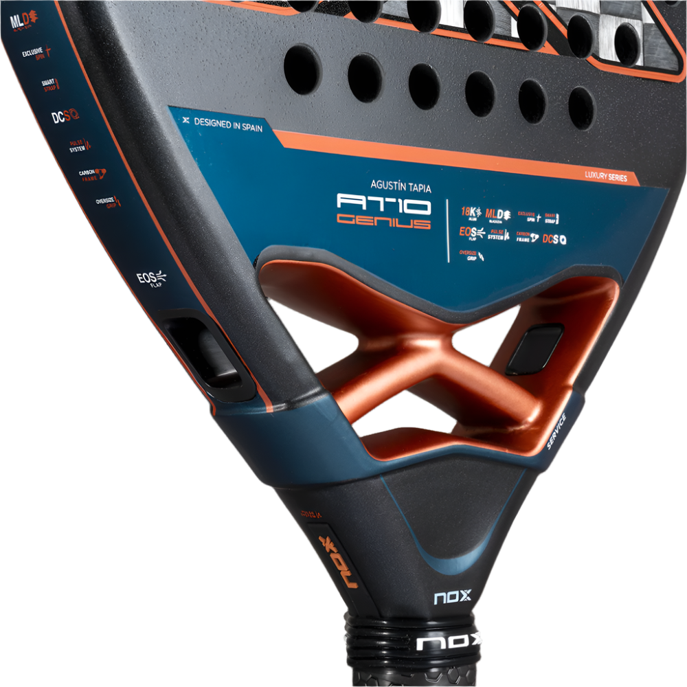 Padel Racket NOX AT10 Genius Attack 18K Alum by Agustin Tapia