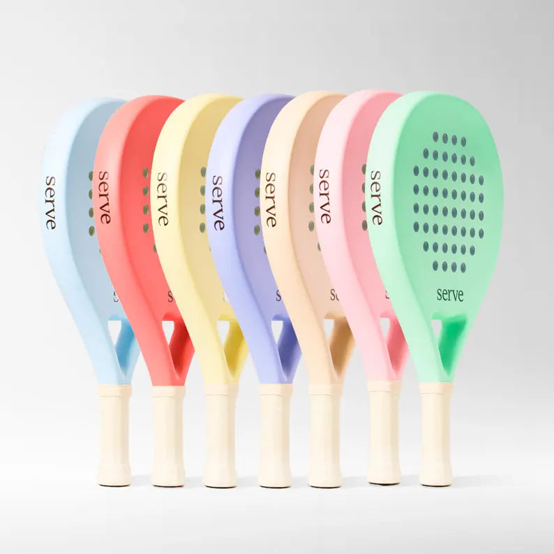 Padel Racket Serve Pastel Purple